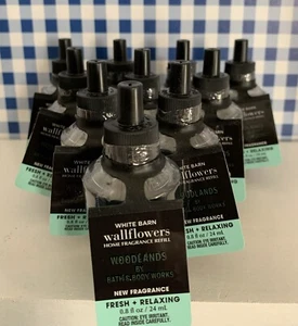 Ten (10) Wallflowers ~ WOODLANDS ~ With Essential Oils ~ Bath & Body Works - Picture 1 of 1