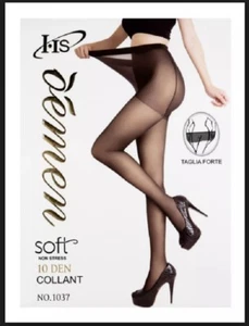 COLLANT 10 DEN SOFT NON STRESS RENFORT FORTE TAILLE UNIQUE NOIR TRANSPARENT - Picture 1 of 2