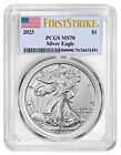 Presale - 2023 Silver Eagle PCGS MS70 First Strike Flag Label