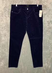 Edyson Women Corduroy Hampton High Rise Skinny Jean Stitch Fix 16 Navy Blue NWT - Picture 1 of 12