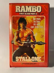 Rambo rare Roadshow AU VHS Video 1st Ed 80s American martial arts Sly Stallone - Picture 1 of 11