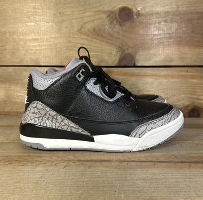 Niños Talla 2.5Y - Zapatillas Nike Air Jordan 3 Retro OG PS “Black Cement” 2024 RARAS Foto 1 de 4
