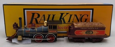 MTH 30-1807-1 O Union Pacific 4-4-0 General Steam Locomotive #119 EX/Box - Image 1 of 4