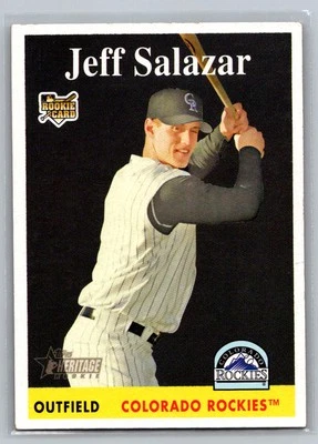 Jeff Salazar 2007 Topps Heritage Colorado Rockies #466 RC - Image 1 of 2