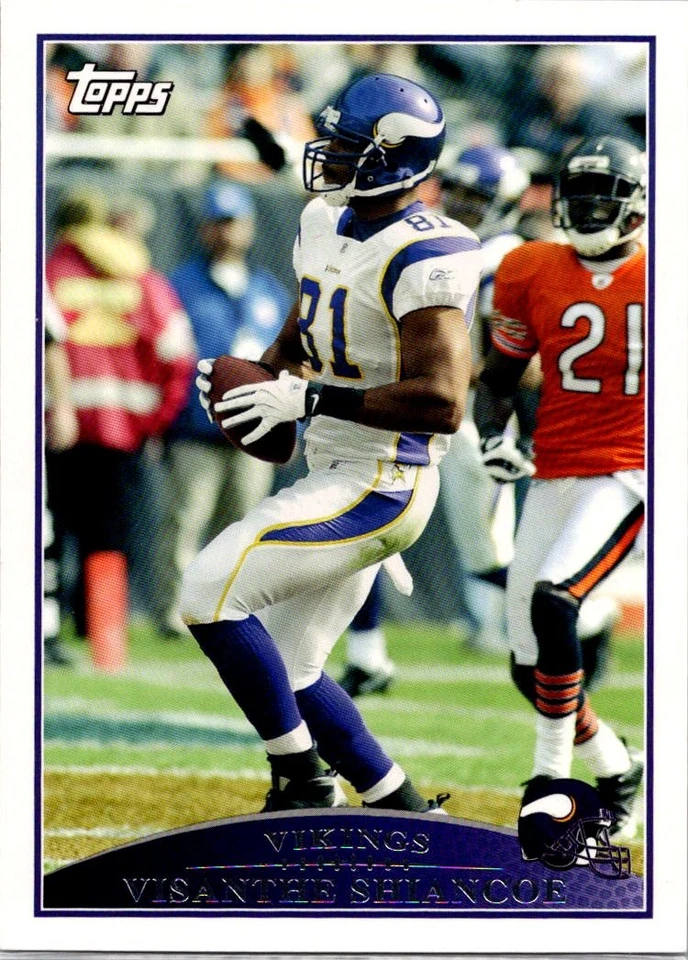 2009 Topps Topps Visanthe Shiancoe #143 Minnesota Vikings - Image 1 of 2