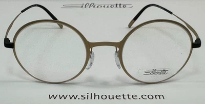 NEW SILHOUETTE GOLD TITANIUM LITE WAVE 5570 7530 46-21-140 FULLRIM EYEGLASS~$590 - Image 1 of 4