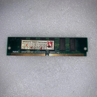 NEC MC-421000A36FE-70 72-Pin EDO DRAM SIMM 8MB 70ns Vintage Memory Singapore - Image 1 of 4