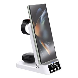 Station de Charge sans Fil Compatible avec Horloge Int??gr??e pour Samsung - Photo 1 sur 14