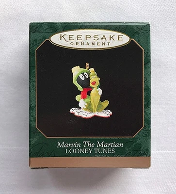 1998 Marvin The Martian and K-9 ~ Looney Tunes ~ Hallmark Miniature Ornament - Image 1 of 2