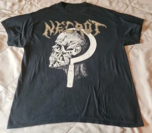 Necrot Band Sickle Skull Shirt XL Death Metal Double Sided - Picture 1 of 6