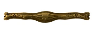 Antique Art Deco Gold Plated C-Clasp Bar Pin 3 1/2" - Picture 1 of 4