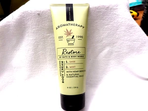 Bath & Body Works RESTORE Aromatherapy Sage & Mint Moisturizing Body Cream 8 oz - Picture 1 of 4