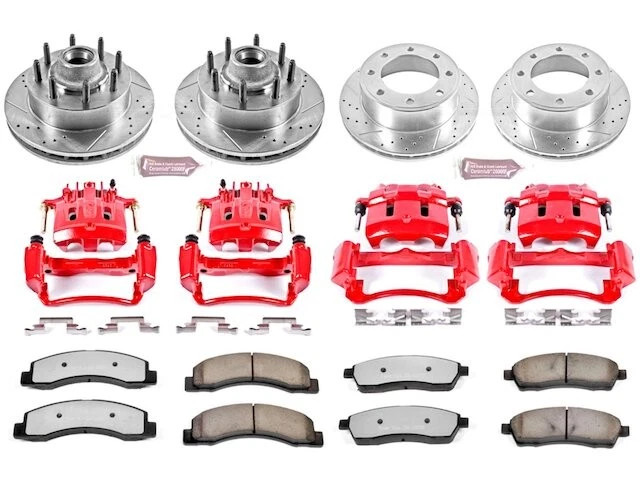 Kit de pastilhas de freio dianteiro e traseiro e rotor para 2000-2002 Ford Excursion 2001 XZ855XJ - Imagem 1 de 1