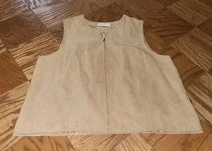 Maggie Barnes Suede Vest 24w - Picture 1 of 12