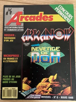 Magazine Informatique Vintage Arcade N°6 (mars 1988). Tests jeux multi platform - Photo 1/4