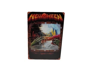 Blechschild Retro 30x20 cm Helloween Band Dekoration Heavy Metal Hard Rock Kult - Bild 1 von 4