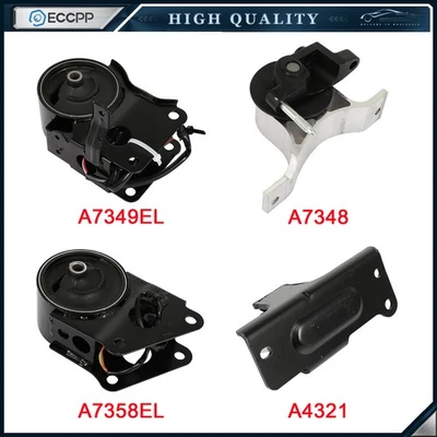 Fits 2003 2004 2005 2006 2007 Nissan Murano 3.5L 2WD 4pc Set Engine Motor Mount - Image 1 of 4