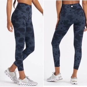 Vuori Women's Studio Printed Leggings High Rise Water Drop Blue camo Size XS - Picture 1 of 8