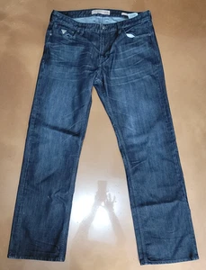 Guess Jeans Straight Mens 36x34 Blue Dark Wash - Picture 1 of 7
