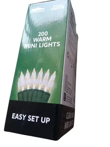 Home Accents Holiday 100 LED Mini Lights Mini With Green Wire - 28 Ft - Picture 1 of 3