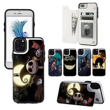 Nightmare Before Christmas Card Solt Wallet Phone Case FIt For iPhonr & Samsung