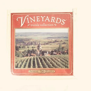 Vineyards 750 Piece Jigsaw Puzzle in Collectible Wood Box Villedommange, France - Picture 1 of 3