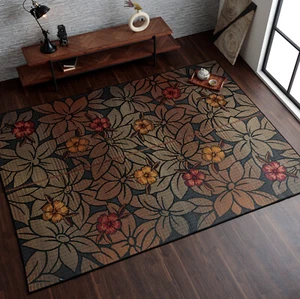IKEHIKO Tatami mat Japanese Rush grass Area Rug Goza Igusa Floor mat Black 1360 - Picture 1 of 16