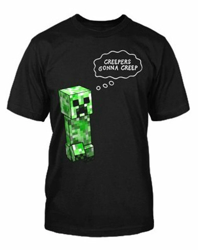 Official JINX Minecraft Creepers Gonna Creep T-Shirt Size Kids Small NEW - Image 1 of 1