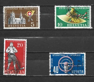 SWITZERLAND -1955 Events -   USED SET. - Bild 1 von 1