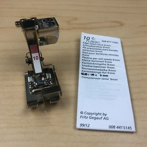 Puntada Bernina genuina en la zanja / pie de puntada de borde #10C - 9 mm - nuevo estilo - Imagen 1 de 6