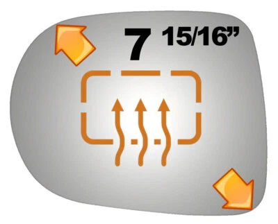 Nuevo espejo retrovisor plano izquierdo de repuesto para Lexus RX350 10-15 sin placa de respaldo Foto 1 de 4