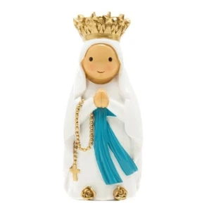 Figura 3.5" Nuestra Señora de Lourdes con Corona María Pequeñas Gotas de Agua Católica - Imagen 1 de 1