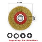 5 inch Wire Brush Wheel with Adaptor Rings Use for Rust Removal Welds Cleaning
