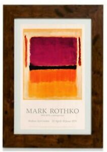*Larger Size* Mark Rothko 1979 Exhibition Poster Framed Print