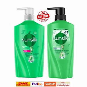 Green Twin Pack, Sunsilk Healthier & Long Shampoo 475ml. + Conditioner 450ml. - Picture 1 of 6