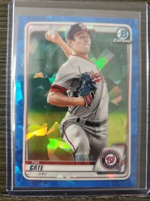 2020 Bowman CHROME BLUE SAPPHIRE #BCP-83 TIM CATE NATIONALS 5 - Image 1 of 2