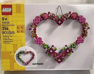 New & Sealed Lego Valentines Day Floral Heart Ornament Set 40638 - Picture 1 of 4