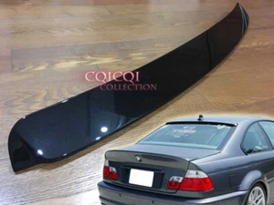 Painted BMW E46 3-series coupe 2D A type roof spoiler color-303 Cosmos Black ◎ - Foto 1 di 3