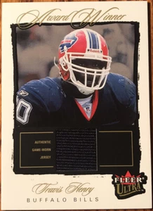2003 Fleer Ultra Award Winners Memorabilia Travis Henry AW/TH Buffalo Bills - Picture 1 of 2
