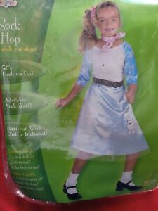 Girls Halloween Costume  50s Sock Hop Size 7-8 