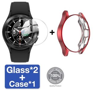 3 Set TPU Case + Screen Protector For Samsung Galaxy Watch 4 Classic 42mm 46mm