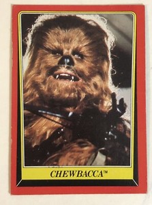 Vintage Star Wars Return of the Jedi trading card #7 Chewbacca