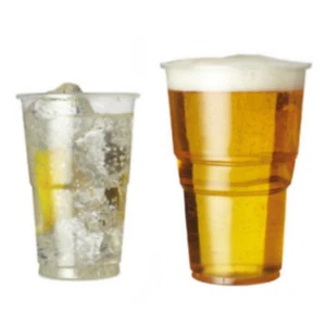 Pint & Half Pint Plastic Beer Glasses Clear Cups Party BBQ Bulk - Picture 1 of 25