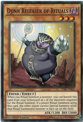 Djinn Releaser of Rituals THSF-EN036 Super Rare Yu-Gi-Oh Card 1st Edition New - Image 1 of 3