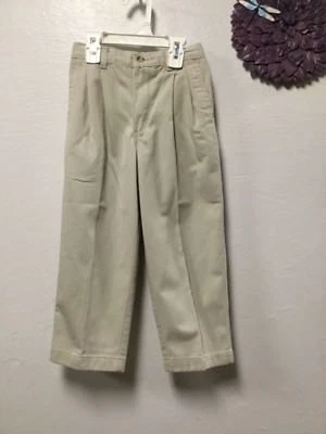 Pantalones Class Club Boys Talla 5 R Beige Cintura Elástica en la Espalda Plisados Delanteros Y7 Foto 1 de 4