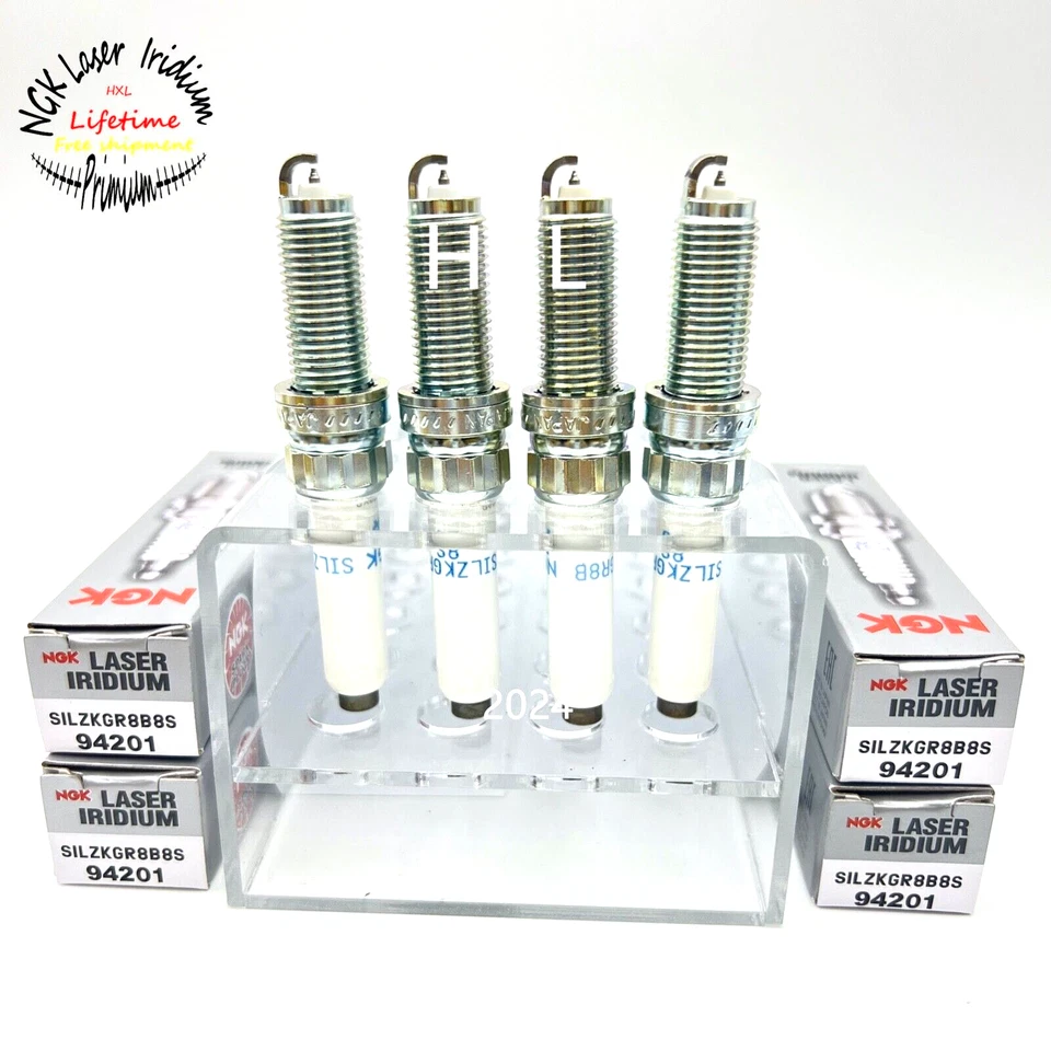 4xGenuine NGK IRIDIUM Spark Plugs 94201 SILZKGR8B8S for BMW 330I 2017-19 2.0T L4 - Image 1 of 1