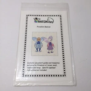 Pixie Basics: Pixiekin in 3 Sizes Applique Pattern Sundrop Designs - Picture 1 of 4