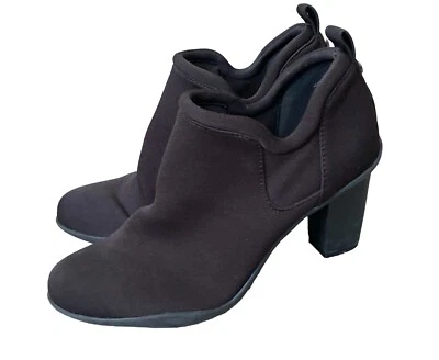 AK ANNE KLEIN SPORT Mujer Talla 7.5 M Kerry Marrón Botín Zapatos de Tacón Alto Sin Cordones Foto 1 de 4