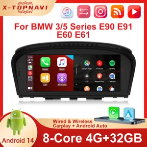 Navegación GPS estéreo para coche 8,9"" Android 14 CarPlay para BMW E60 E61 E64 E90 E91 E93 CCC - Imagen 1 de 13