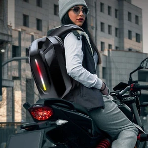 Programmable LED Backpack Collision Resistant Motorcycle LED Backpack 18in Large - Picture 1 of 12